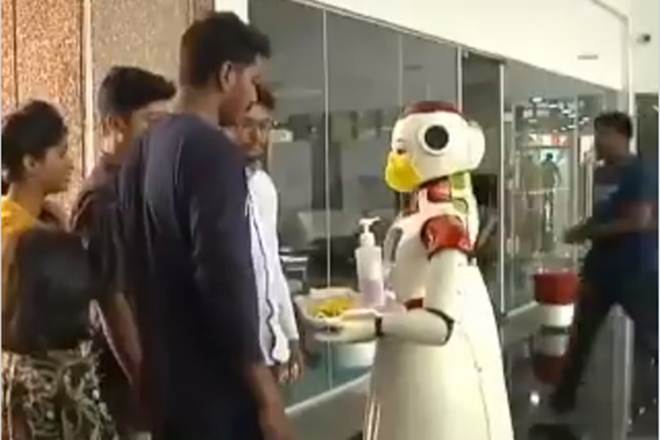 Congress MP Shashi Tharoor had recently tweeted a video of another Asimov robot supplying sanitisers and enlightening visitors in a company on SARS CoV-2. Congress MP Shashi Tharoor had recently tweeted a video of another Asimov robot supplying sanitisers and enlightening visitors in a company on SARS CoV-2.