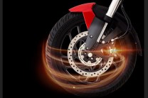 300mm disc brake upfront