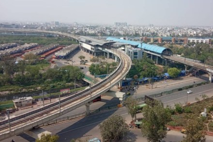 Lockdown in Delhi due to coronavirus threat. (Photo Indian Express)