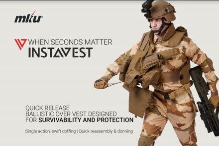 Kanpur based MKU company will be showcasing their range of night vision and thermal devices, Bullet Resistant Jackets with ILDS for effective weight reduction in body armour and low trauma bolt free helmets. Kanpur based MKU company will be showcasing their range of night vision and thermal devices, Bullet Resistant Jackets with ILDS for effective weight reduction in body armour and low trauma bolt free helmets.