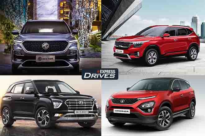 Hyundai Creta vs Kia Seltos vs MG Hector vs Tata Harrier: Creta top variant cheaper than Seltos