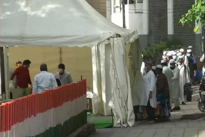 Nearly 9,000 people attended the Tablighi Jamaat in Nizamuddin area of Delhi in March. PTI Photo