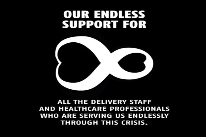 The brand encourages the importance of social distancing as a tool to help contain the virus