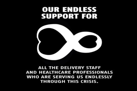 The brand encourages the importance of social distancing as a tool to help contain the virus