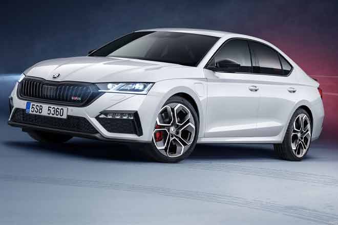 Next-gen Skoda Octavia RS goes hybrid: 245hp sports sedan, more electrified variants unveiled