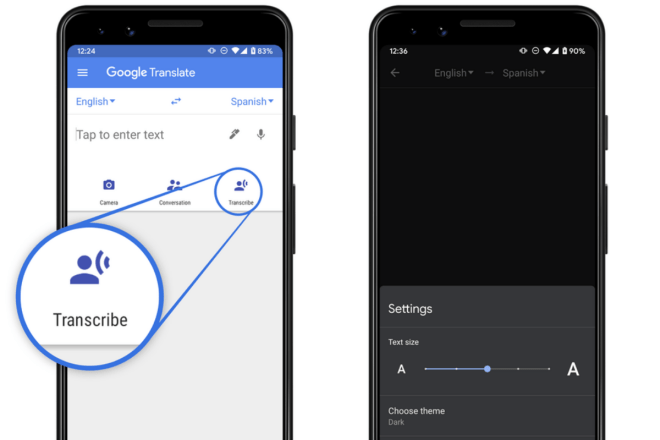 This would allow users to get live translations of conversations in foreign languages in a written form with the Google Translate app.