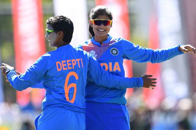 Radha Yadav's devastating spell of 4 for 23 brought to spotlight the story of this Mumbai vegetable seller's daughter whose parents could once barely afford to have her play cricket. (Courtesy: Twitter / T20WorldCup)