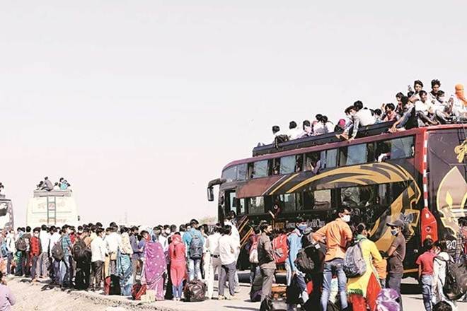 As a result, local industries associations have requested authorities to make transportation arrangements for workers so that they can safely reach to their home states. (File image) As a result, local industries associations have requested authorities to make transportation arrangements for workers so that they can safely reach to their home states. (File image)