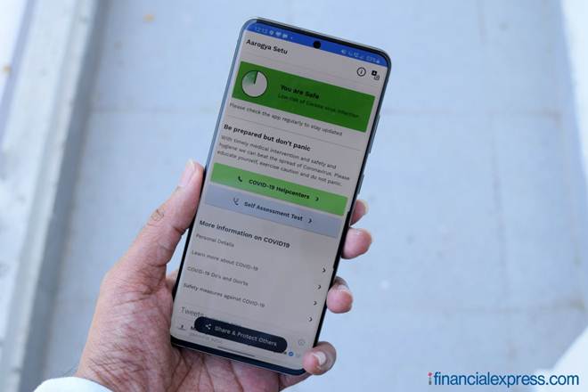 The app requires people to keep their location and Bluetooth on, so that it can inform a user if she has contacted an infected person for a period of 30 minutes.