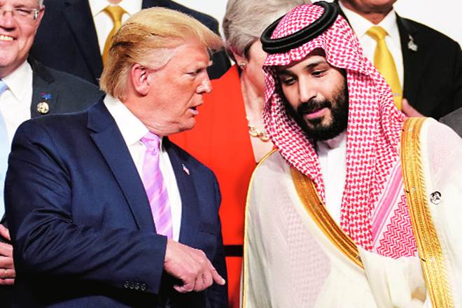 US President Donald Trump speaks with Saudi Arabia's Crown Prince Mohammed bin Salman at the G20 leaders summit in Osaka, Japan (File Photo: REUTERS) US President Donald Trump speaks with Saudi Arabia's Crown Prince Mohammed bin Salman at the G20 leaders summit in Osaka, Japan (File Photo: REUTERS)