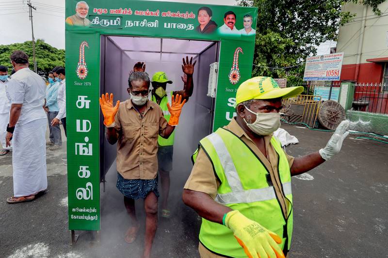 coronavirus, coronavirus in india, coronavirus india, coronavirus outbreak, coronavirus pandemic, disinfectant tunnels, disinfectant tunnels in india