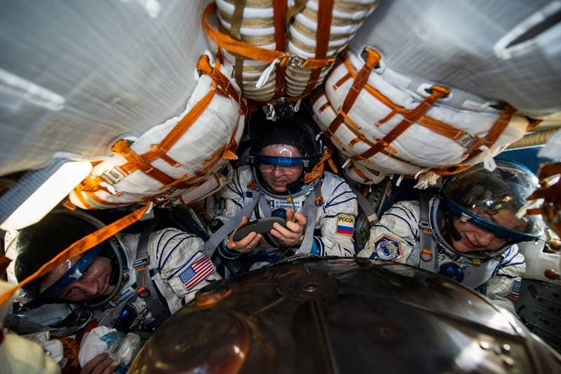 NASA, NASA astronauts, ISS, International Space Station, Soyuz landing, Kazakhstan, space, Jessica Meir, Andrew Morgan, Oleg Skripochka, ISS crew