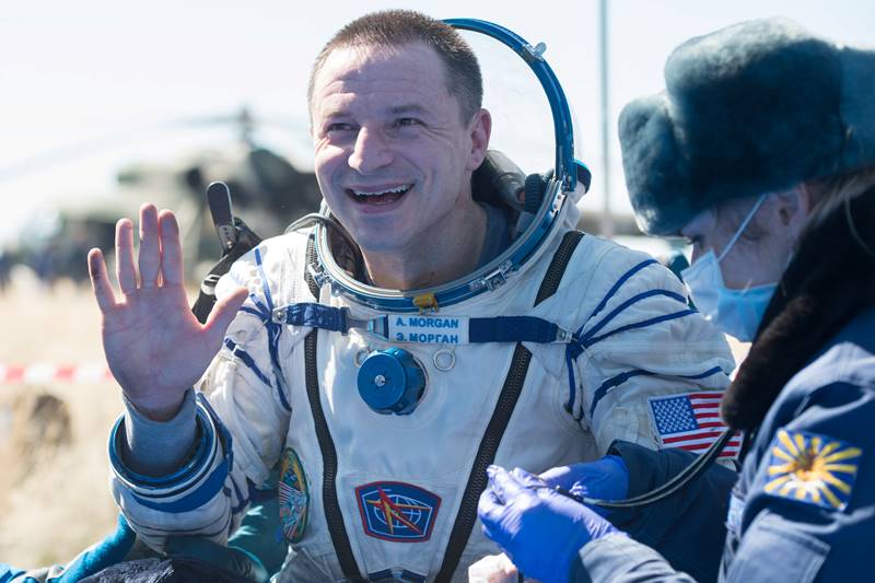 NASA, NASA astronauts, ISS, International Space Station, Soyuz landing, Kazakhstan, space, Jessica Meir, Andrew Morgan, Oleg Skripochka, ISS crew