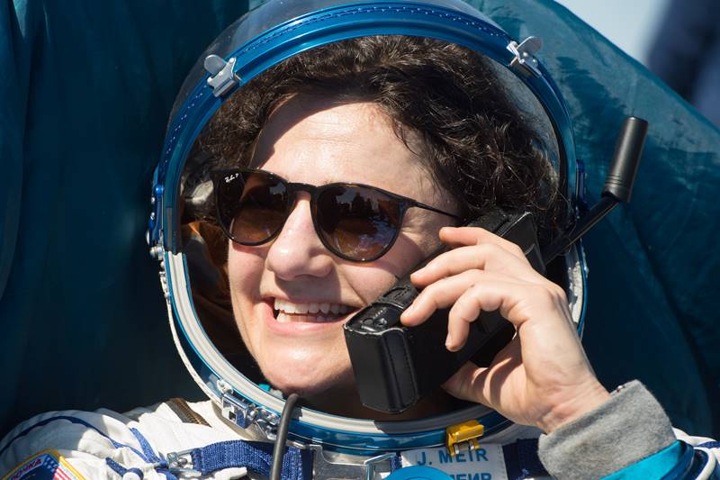 NASA, NASA astronauts, ISS, International Space Station, Soyuz landing, Kazakhstan, space, Jessica Meir, Andrew Morgan, Oleg Skripochka, ISS crew