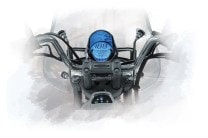 One of the features that make the 220 great for longer rides is the pillion backrest. It takes a large amount of weight of the back when riding for long hours.