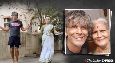 Milind Soman, Milind Soman mother, Usha soman, milind soman fitness videos, milind soman social media posts, AR Rahman, fitness, lifestyle, swimmer, Ironman Challenge 2015, swimming