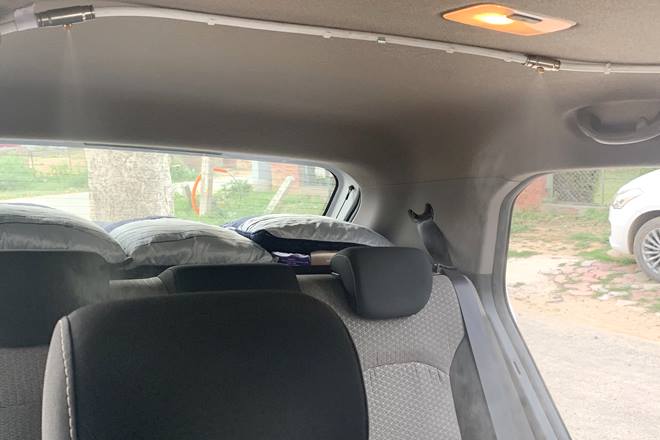 automatic disinfectant spray cars