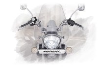 The 220 cc engine makes 19 hp and 17 Nm of torque. The Oil-cooling may seem like overkill on a 220cc cruiser, but it is an efficient system which allows for better efficiency on long runs on the highway