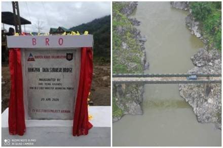 The construction of the bridge in record time was possible due to the seamless coordination between the BRO, MoD and the government of Arunachal Pradesh.

