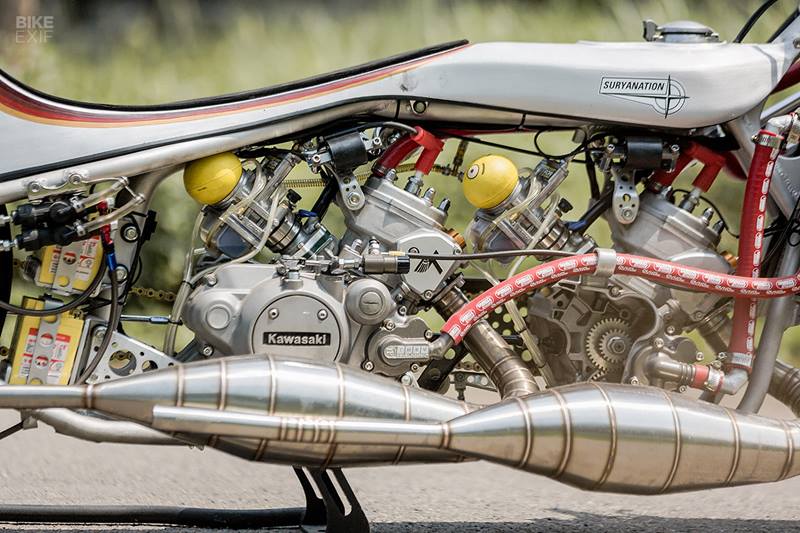 “The guys from Suryanation Motorland approached us with the idea of a contest called ‘Wheels of Inspiration’,” Thrive spokesman Putra Agung told Bikeexif. Entrants would write a story about their biggest dream bike, and the winner would be picked by Thrive, the local magazine GasTank, and the custom shop Lemb Inc.