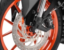 Disc brakes with dual- channel ABS