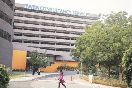 Tata Consultancy Services (TCS) has less than 1 per cent of its employees currently in India offices.