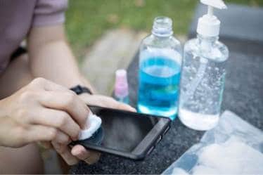 Your mobile phone is now clean and ready to be used again.