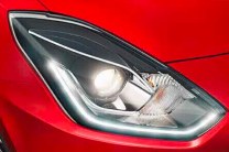 LED projector headlamps with DRLs