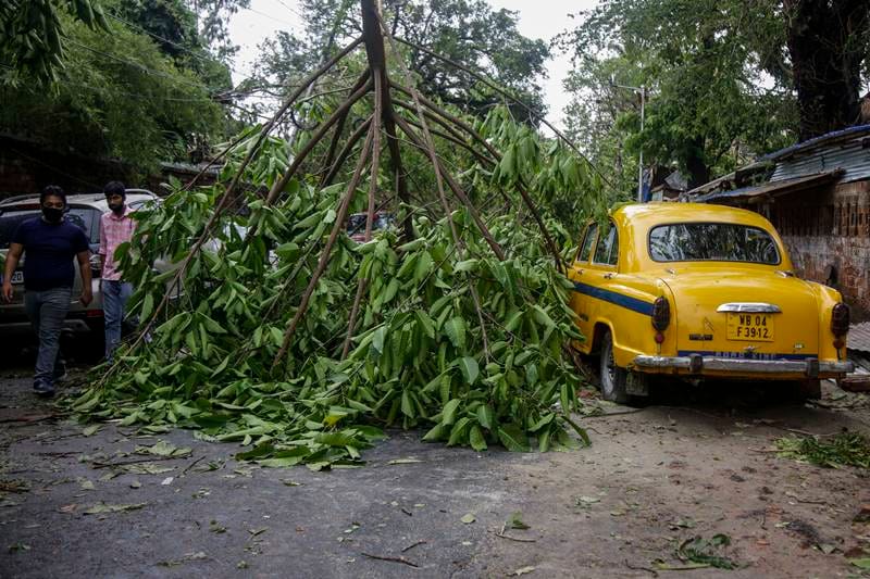 Amphan Cyclone images, india Cyclone photos