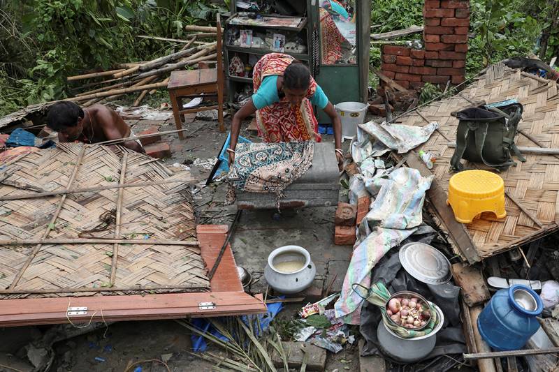 Amphan Cyclone images, india Cyclone photos