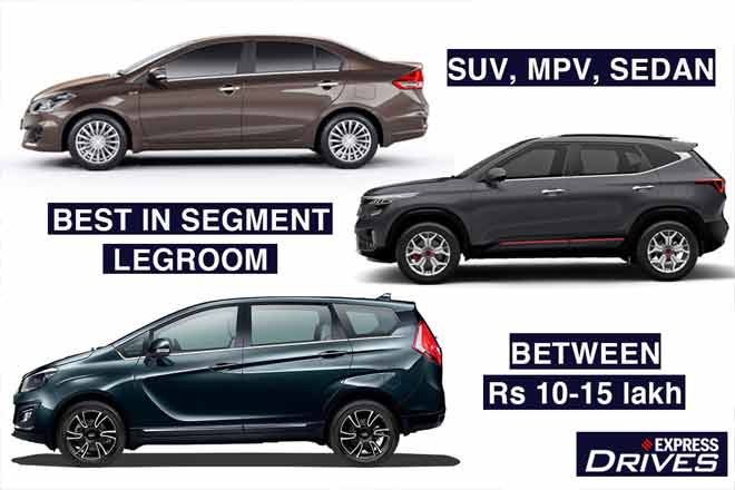 Indian SUVs, MPVs, sedans with best legroom between Rs 10-15 lakh