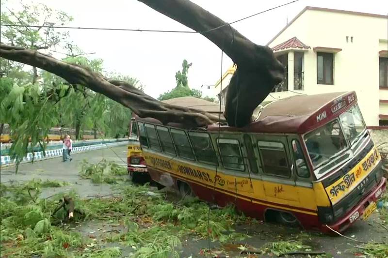 Amphan Cyclone images, india Cyclone photos