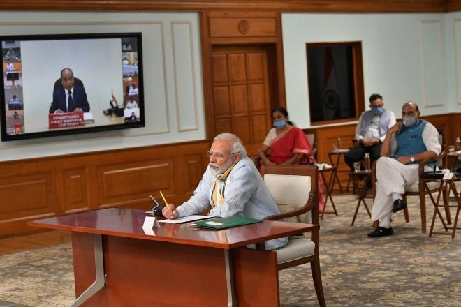 modi meeting live, modi meeting with cms modi meeting live, modi meeting with cms