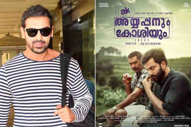 Ayyappanum Koshiyum, ayyappanum koshiyum Hindi remake, Prithviraj Sukumaran, Biju Menon, john abraham, JA entertainment, K R Sachidanandan, Malayalam films of 2020