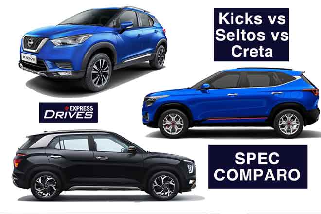 BS6 Nissan Kicks vs Kia Seltos vs Hyundai Creta: Specs, features, interior, prices compared