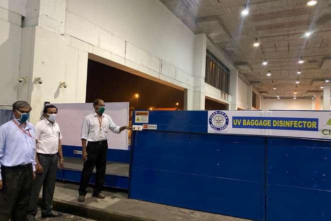 UV based disinfector, defence research and development organisation, DRDO, cochin international airport, cial, vande bharat mission, coronavirus pandemic, coronavirus outbreak, coronavirus evacuation