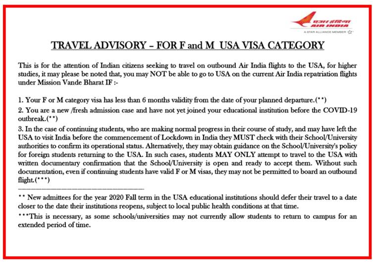 COVID-19: Air India schedules 7 commercial flights to repatriate nationals from the US