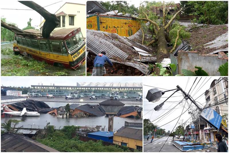 Amphan Cyclone images, india Cyclone photos