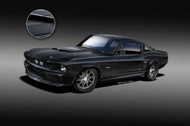 ford mustang shelby GT500CR carbon fibre