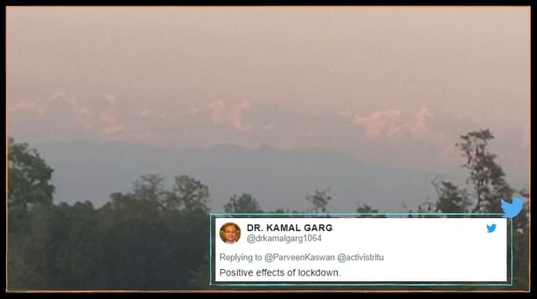 Residents of Bihar’s Singhwahini village claimed that the visible peak is Mount Everest. Residents of Bihar’s Singhwahini village claimed that the visible peak is Mount Everest.