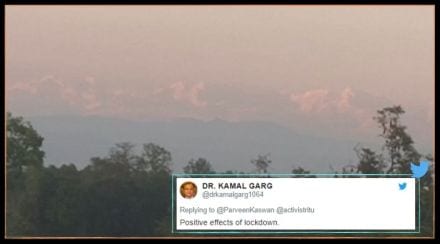 Residents of Bihar’s Singhwahini village claimed that the visible peak is Mount Everest.