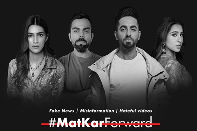 The campaign is directed by Anurag Basu and features Kriti Sanon, Virat Kohli, Ayushmann Khurrana and Sara Ali Khan