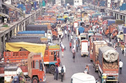 Barely 30 per cent of the total trucks are on roads with the government allowing movement of goods, but if it fails to intervene into matter, days will be not far off when there will be shortage of drivers and essential supplies could be disrupted. (IE) Barely 30 per cent of the total trucks are on roads with the government allowing movement of goods, but if it fails to intervene into matter, days will be not far off when there will be shortage of drivers and essential supplies could be disrupted. (IE)