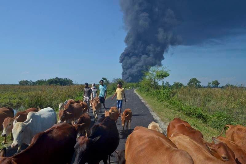 oil well blowout assam, oil well fire, assam oil fire, assam oil field, assam oil well, assam oil spill, assam oil company limited, tinsukia gas leak, tinsukia fire, tinsukia baghjan, tinsukia oil field blast, tinsukia assam, Tinsukia oil well