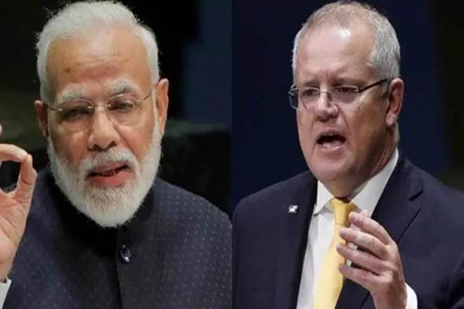India-Australia Summit, New Delhi, Scott Morrison, Narendra Modi, Indo-Pacific region, COVID-19 crisis,latest news on india australia summit India-Australia Summit, New Delhi, Scott Morrison, Narendra Modi, Indo-Pacific region, COVID-19 crisis,latest news on india australia summit