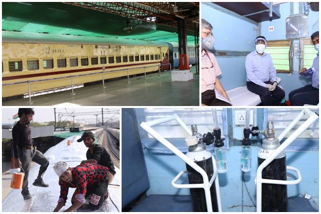 To reduce temperatures inside the coaches by 1°C, bubble wrap films are being applied on the isolation coaches.
