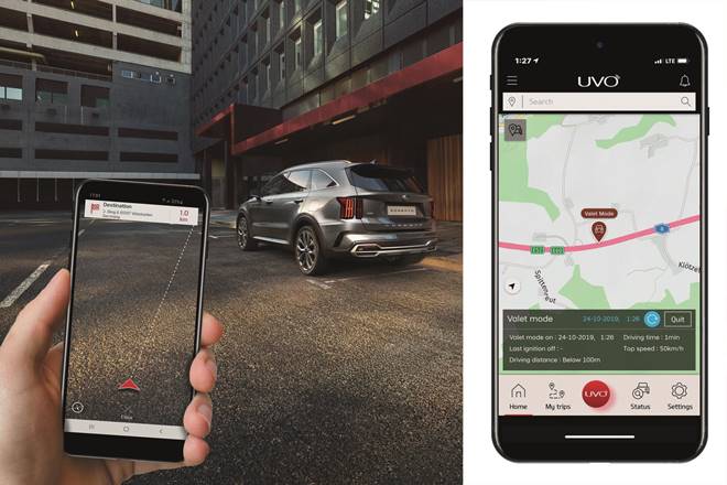 kia UVO app valet lastmile