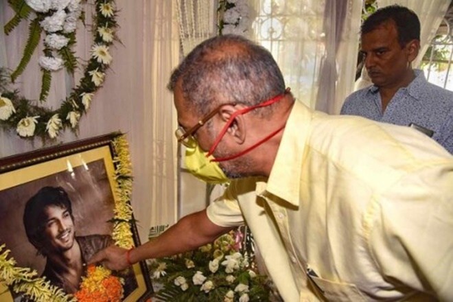 Patekar, who has come to Bihar to take part in a cultural function of CRPF at Mokamah (in Patna district), met the actors father K K Singh at Rajiv Nagar home in the state capital and paid floral tributes at the deceased portrait. (PTI)