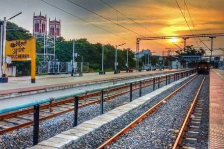 The Puducherry railway station redevelopment project is estimated to cost Rs 44 crore.