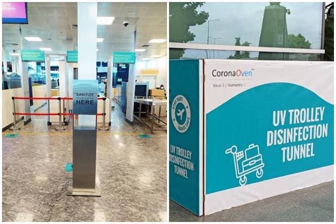 To disinfect trolleys after every use, two custom-designed UV tunnels have been created.